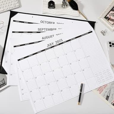 2025-2026 Desk Calendar - Large Desk Calendar, 17" x 22", July 2025 - December 2026, Calendar 2025-2026, Large Ruled Blocks, Holidays, 4 Non-woven Fabric Corner Protectors, 2 Hanging Holes - Image 8
