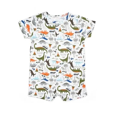 Minicoco 3-Pack 100% Cotton Baby Boy Rompers,0-24Months Short Sleeve Toddler Romper,Breathable Spring/Summer Clothes - Image 7