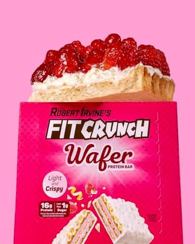 FITCRUNCH Wafer Protein Bars, Designed by Robert Irvine, 16g of Protein & 1g of Sugar (9 Bars, Raspberry Tart) - Image 7