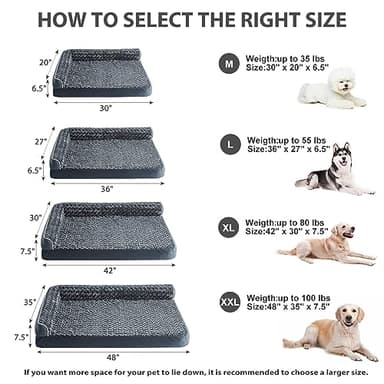 BFPETHOME Orthopedic Dog Beds for Large Dogs-Waterproof Sofa Dog Bed with Removable Washable Cover, Big Pet Bed with Waterproof Lining and Nonskid Bottom,Pet Bed for Large Dogs - Image 5