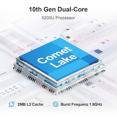 15.6 Inch Laptop with Office 365, 4GB RAM, 128GB Storage Expandable 1TB, 5205U Processor, HD Display, Windows 11 Laptops Computer, Wi-Fi 5, BT4.2, Numpad, Type-C, for Business and Students. - Image 2