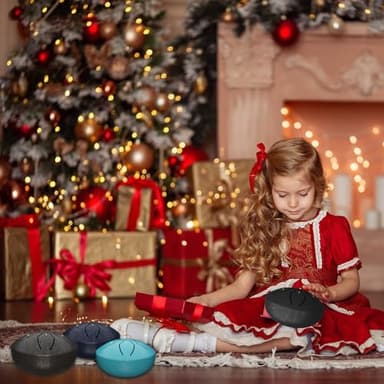 MENGBEI Rain Drum for Outside Garden,Chakra Drum for Rain Outdoor, Drum Rain Chime Waterproof,Rain Drum for Garden Instrument, chakra Drum 3 Inches 8 Notes, Chakra Rain Drum Outdoor (Blue), RTXY1 - Image 7