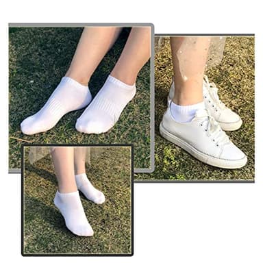 inhees 8 Pairs Ankle Socks Women's and Men Thin Athletic Running Cotton Low Cut No Show Socks - Image 8