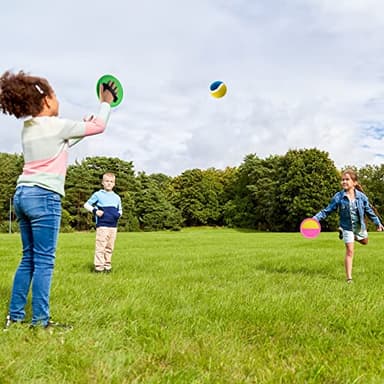 Weehoey Beach Games - Kids Toys - Outdoor Games for Kids, Toss and Catch Ball Set with 6 Paddles 3 Balls, Toys for 3 4 5 6 7 8+ Year Old Boys Girls Christmas Birthday Gifts - Image 3