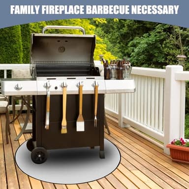 osaasi Premier 36" Grill Mat for Outdoor Grill, Fireplace Mat, Fireproof Mat for BBQ Fire Pit (36"-6LAYER) - Image 6