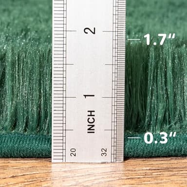 Awaytail Fluffy Rug Washable 5x7 Feet, Emerald Green Nursery Rug for Baby Girl Play Room Cute Large Rugs for Living Room - Image 3
