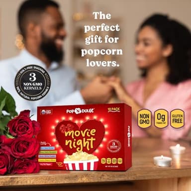 Popcorn Gifts For Women Movie Night Gift Baskets Gifts For Her Gift Set For Women, 10 Piece Set, 5 Gourmet Popcorn Kernels and 5 Seasoning Flavoring, Non-GMO, From Daughter, Wife, Mom, Son - Image 8
