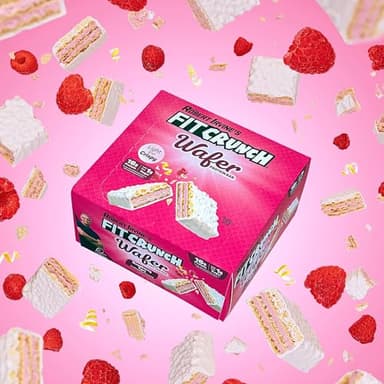 FITCRUNCH Wafer Protein Bars, Designed by Robert Irvine, 16g of Protein & 1g of Sugar (9 Bars, Raspberry Tart) - Image 5