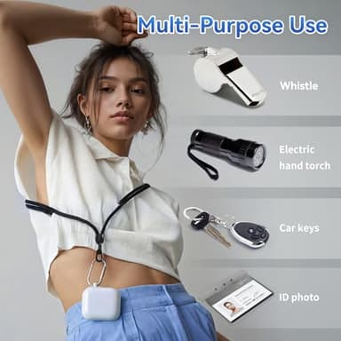 VVAAGG Cell Phone Lanyard for iPhone: Crossbody Phone Strap Adjustable Neck Wrist Strap Anti Theft Long Lanyard Travel Essential for Women Most iPhone and Android Smartphones - Image 4