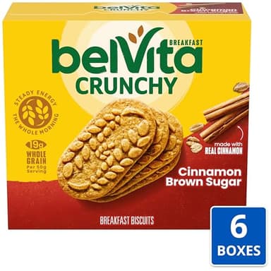 belVita Breakfast Bars Biscuits, Cinnamon Brown Sugar, 30 Total Packs, 6 Boxes (4 Biscuits Per Pack) - Image 2
