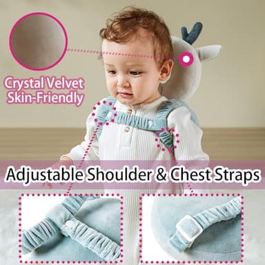 Raelitego Baby Head Protector Backpack for Falling Crawling and Walking Toddler Essentials Harness Infant Koala Toys Helmets Baby Lover Gifts for 0.5-2 Years 6-12 Months - Image 5