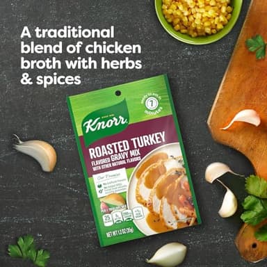 Knorr Turkey Gravy Mix Roasted Turkey For Delicious Easy Meals and Side Dishes Sauce and Gravy With No Artificial Flavors, No Added MSG 1.2 oz - Image 5