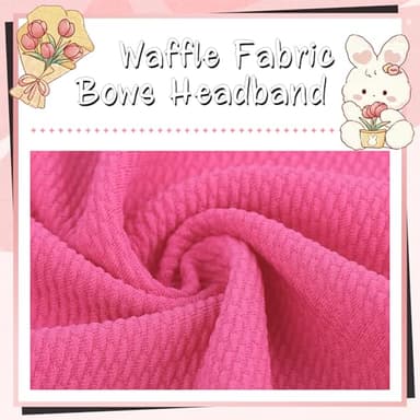 YanJie Infant, Newborn & Toddler Hair Accessories - Pretty Bow Headbands in Pink, Red & Blue - Image 5