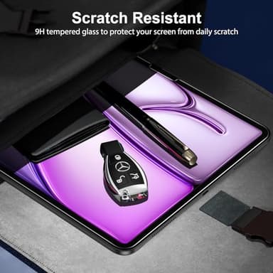 SPARIN Screen Protector for iPad Air 13 Inch M3 2025 & M2 2024 (7th/6th Generation) & iPad Pro 13 Inch M4 7th Gen, Case Friendly/2 Pack Tempered Glass, Support Apple Pencil - Image 5