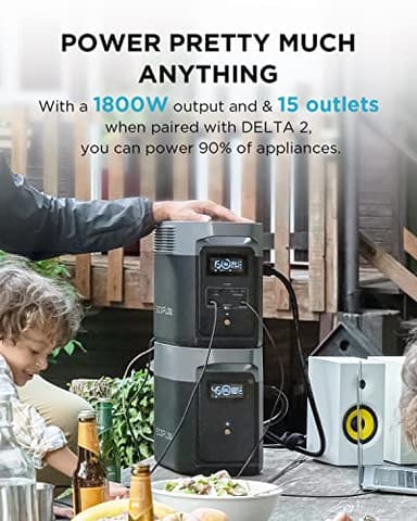 EF ECOFLOW Delta 2 Smart Extra Battery, 1024Wh LiFePO4 Expansion Battery for Power Station DELTA2 - Image 5