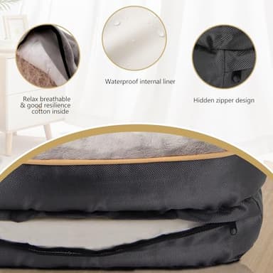 JOYELF XLarge Memory Foam Dog Bed, Orthopedic Dog Bed & Sofa with Removable Washable Cover and Squeaker Toy as Gift - Image 5