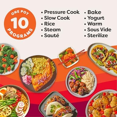 Instant Pot Pro 10-in-1 Pressure Cooker, Slow Cooker, Rice/Grain Cooker, Steamer, Sauté, Sous Vide, Yogurt Maker, Sterilizer, and Warmer, Includes App With Over 800 Recipes, Black, 6 Quart - Image 2