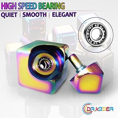 Fidget Spinner Toys Cube Adults, Easter Basket Stuffers for Teens Metal Cool Stuff Desk Gadgets Office Toys Small Anxiety Figette Sensory Toy ADHD Tool Fingears Figet Stress Valentine Gift for Boys - Image 4