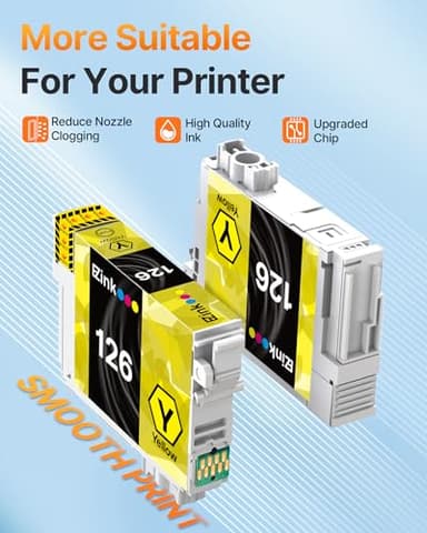 E-Z Ink (Remanufactured Ink Cartridge Replacement for Epson 126 T126 to use with Workforce 435 520 545 635 645 WF-3520 WF-3530 WF-3540 WF-7010 WF-7510 (6 Black,2 Cyan,2 Magenta,2 Yellow) 12 Pack - Image 4