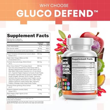 Clean Nutraceuticals Ceylon Cinnamon Turmeric Apple Cider Vinegar Ginseng Berberine Plus Bitter Melon Gymnema Milk Thistle Fenugreek - Image 4