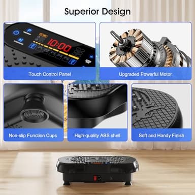 Anyrap Vibration Plate Exercise Machine, Vibration Plate for Lymphatic Drainage, Whole Body Workout Vibrating Fitness Platform, Effective for Weight Loss, Shaping, Toning & Wellness - Image 7