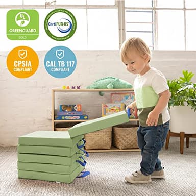 ECR4Kids SoftZone Floor Cushions, Square, Flexible Seating, Fern Green, 6-Piece - Image 6
