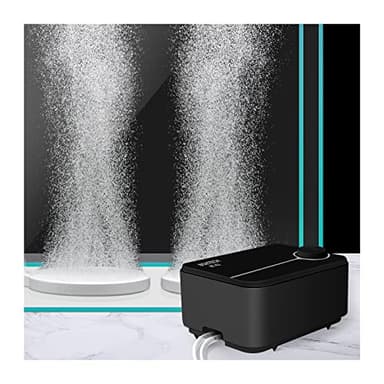 Aquarium Ultra-Quiet Air Pump - Adjustable Fish Tank Aerator with Dual Outlet Pump, 8w 8L/min Oxygen Pump for 20-600 Gallon Tank (Only Air Pump) - Image 1