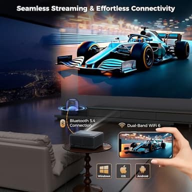 GooDee 4K Smart Projector with Netflix – WiFi & Bluetooth, 3000 ANSI UHD, ToF Auto Focus Keystone MEMC, Dolby Audio Home Theater Video Projector Built-in Apps for Indoor & Outdoor Movies, Gaming - Image 8