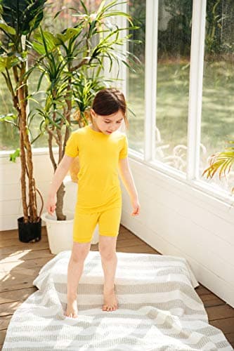 VAENAIT BABY Infant Toddler Kids Short Sleepwear Pajamas 2pcs Set Short Colorful Mustard XXS - Image 2