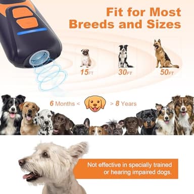 Dog Bark Deterrent Devices, Rechargeable Ultrasonic Anti Barking Device - Image 5