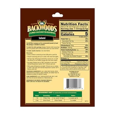 LEM Backwoods Cured Sausage Seasoning with Cure Packet, Salami Sausage - Image 2
