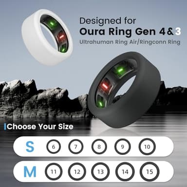 sylacor Ring Cover for Oura Ring Gen 4/ Gen 3, Anti-Scratch Elastic Silicone Case Protector for Men Women Working Out Gym - Image 2