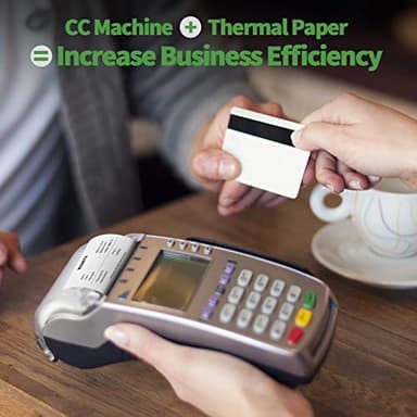 MUNBYN 2 1/4" x 50' Thermal Paper (50 Rolls), BPA Free Receipt Paper, 58mm Thermal Receipt Papers Fits All 58mm Thermal POS Printer, Square Terminal Credit Card Machines thick enough printers clearly - Image 6