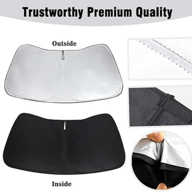 CX5 Custom Windshield Sun Shade for CX-5 2017 2018 2019 2020 2021 2022 2023 2024 2025 Front Window Sunshade Sun Visor 240T Shade Blocks UV Rays Car Accessories - Image 2