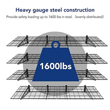 FLEXIMOUNTS 4-Pack 2x6ft 24-inch-by-72-inch Wall Shelf Garage Storage Rack Floating Shelves, Black - Image 5