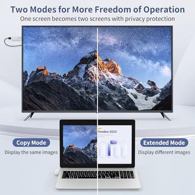 Wireless HDMI Transmitter and Receiver, Upgrade Type-C 3.1 Port Wireless Hdmi Plug & Play Portable 2.4G/5G for Streaming Video and Audio to HDTV/Projector/Monitor from Martphone/Tablet/Laptop - Image 6
