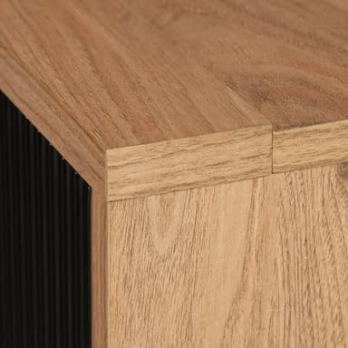 Sauder Ambleside Modern TV Credenza, L: 55.91" x W: 15.67" x H: 20.87", Serene Walnut - Image 5