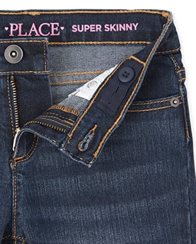 The Children's Place Girls Super Skinny Jeans,Dk Twilight Wash Single,14S - Image 2