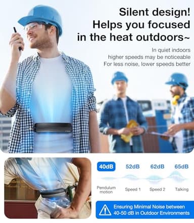 TORRAS 2025 Top Portable Waist Fan COOLiFY Zone 3, Ultra-Light Personal Wearable Belt Fan, 26ft/s Strongest Wind for Full Body Cooling【No.1 Cooling Area & Cool Tech】 Rechargeable for Outdoor/Jobsite - Image 8