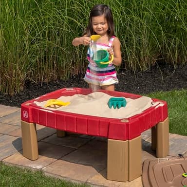 Step2 Naturally Playful Sand Table, Kids Sand Activity Sensory Table, 5 Piece Accessory Kit, Toddler Summer Outdoor Toys, 2+ Years Old - Image 6
