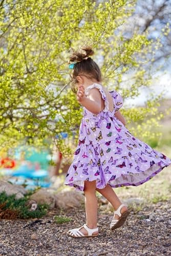Vieille Toddler Dress 2T Baby Girl Infant Clothes Butterfly Flutter Princess Dress Summer Beach Outfits for Girls 3T - Image 5