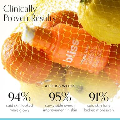 Bliss Vitamin C + Tri-Peptide Bright Idea Serum – 15% Brightening + Barrier Boost Complex for Radiant, Firm Skin – Anti-Aging Face Serum Boosts Collagen & Elasticity - 1 fl oz - Image 3