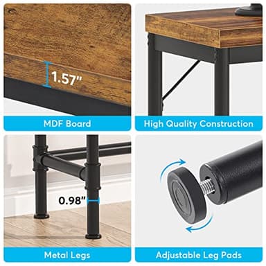LITTLE TREE 70.9 Inch Extra Long Console Table, Narrow Long Sofa Table for Living Room - Image 6