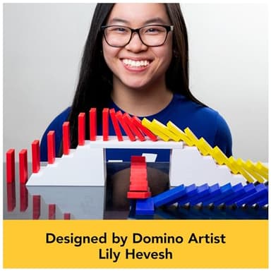 Spin Master Games Disney 100th Anniversary H5 Domino Creations 200 Dominoes & Accessories Domino Artist Lily Hevesh, Disney Gifts Dominoes Set for Adults & Kids Ages 5+ - Image 7