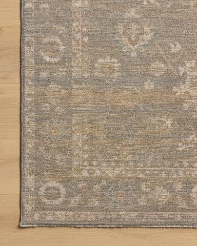 Loloi Chris Loves Julia Louisa Collection LOI-04 Lagoon/Ivory 7'-10" x 10', .38" Pile Height, Area Rug - Image 6