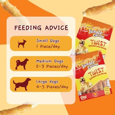 Jungle Calling Chicken Biscuits Dog Treats, Rawhide Free Soft Chewy Treats for Training Rewards,10.6oz - Image 5