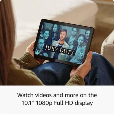 Amazon Fire HD 10 tablet, built for relaxation, 10.1" vibrant Full HD screen, octa-core processor, 3 GB RAM, 32 GB, Black - Image 6