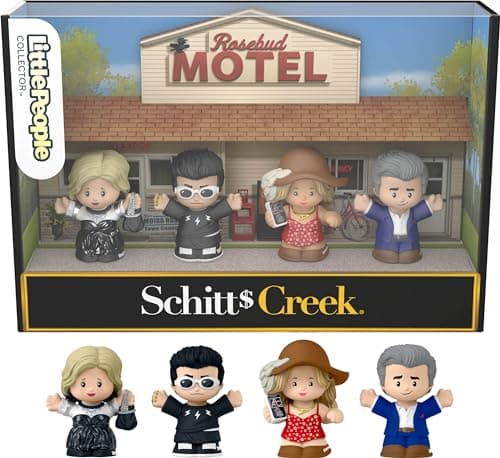 Little People Collector Schitt’s Creek TV Series Special Edition Set for Adults & Fans, 4 Figures in Display Package - Image 1