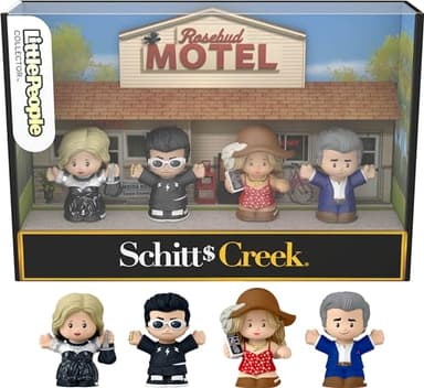 Little People Collector Schitt’s Creek TV Series Special Edition Set for Adults & Fans, 4 Figures in Display Package - Image 1