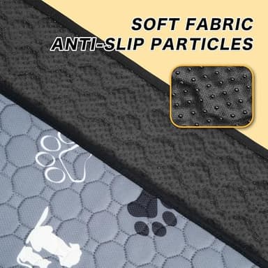 Washable Pee Pads for Dogs, 2 Pack Reusable Puppy Pads, Waterproof Pet Pee Pads for Dog Potty Training, Extra Large Dog Pee Pads for Crate, Playpen, and Whelping, Durable and Absorbent, Grey 24"x36" - Image 3